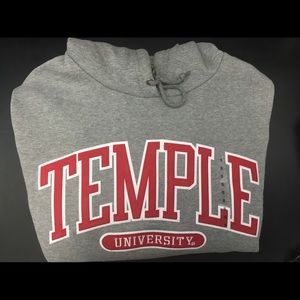 Temple University Jansport gray hooded sweatshirt